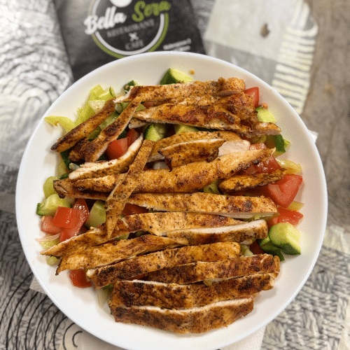 Hühnerbruststreifensalat