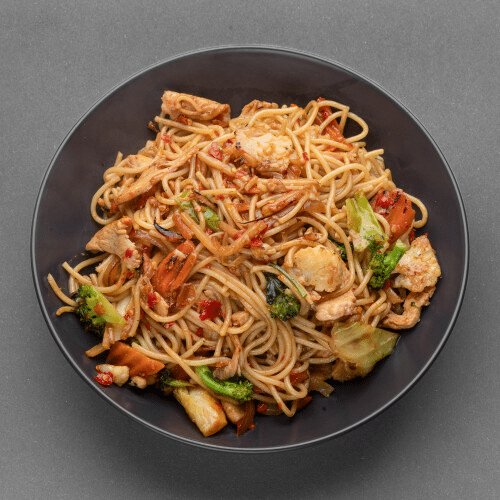Spaghetti KiMau (scharf, vegan)