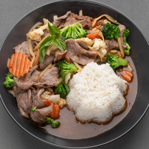 Phad Krapau Veggie (scharf)