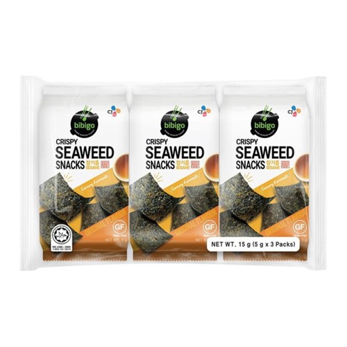 Cj Bibigo Knuspriger Seetang-Snack Seamöl 3 x 5.0g