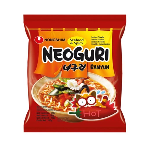 Neoguri Meeresfrüchte scharf Instant Nudelsuppe 120g