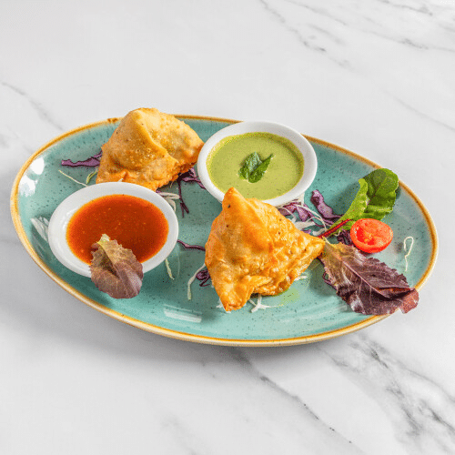 Samosa (2 Stück, vegertarisch)