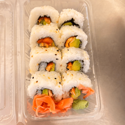 California Maki mit gebratenem Lachs (6 Stück)