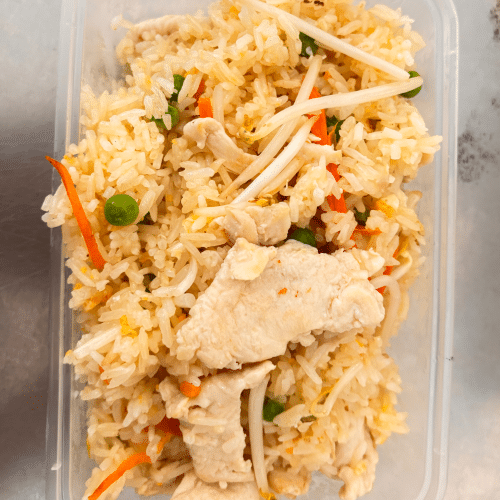 Gebratener Reis mit Huhn