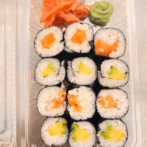 Lachs-Avocado Maki (12 Stück)