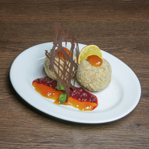 Eismarillenknödel (2 Stück)