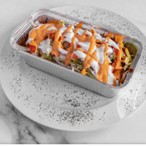 Kapsalon mit Salat