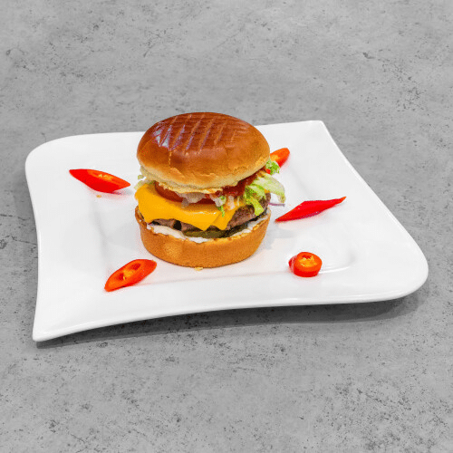 La Sera Chili-Cheesus Burger (scharf)