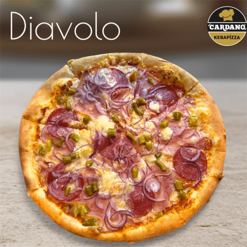 Familienpizza Diavolo