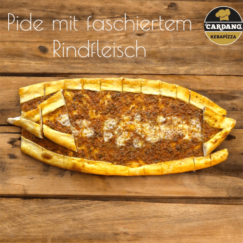 Pide mit faschiertem Rindfleisch